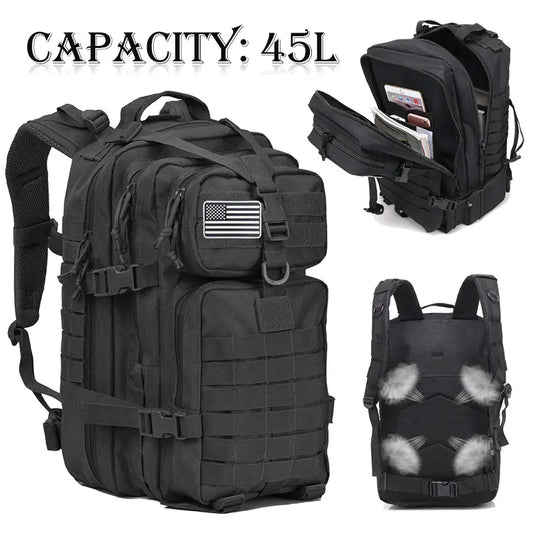 Tactical Backpack Men's Travel Large Capacity Rucksacks Men Waterproof Outdoor Sports Multi-functional Bags