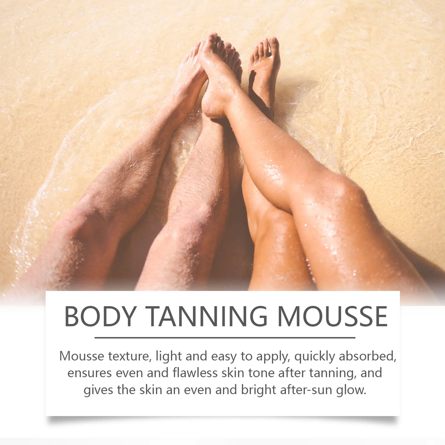 Summer Self-tanning Mousse Helps Natural Tan Wheat-colored Bronze Skin Dark Complexion Moisturize Sunless Self Tanner Face Body