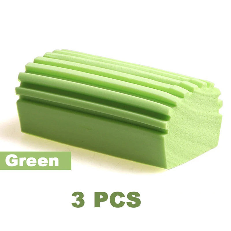 1/3/5PCS Multifunctional PVA Cleaning Sponges Clean Duster For Cleaning Blinds Glass Vents Railings Mirrors Window Damp Sponge