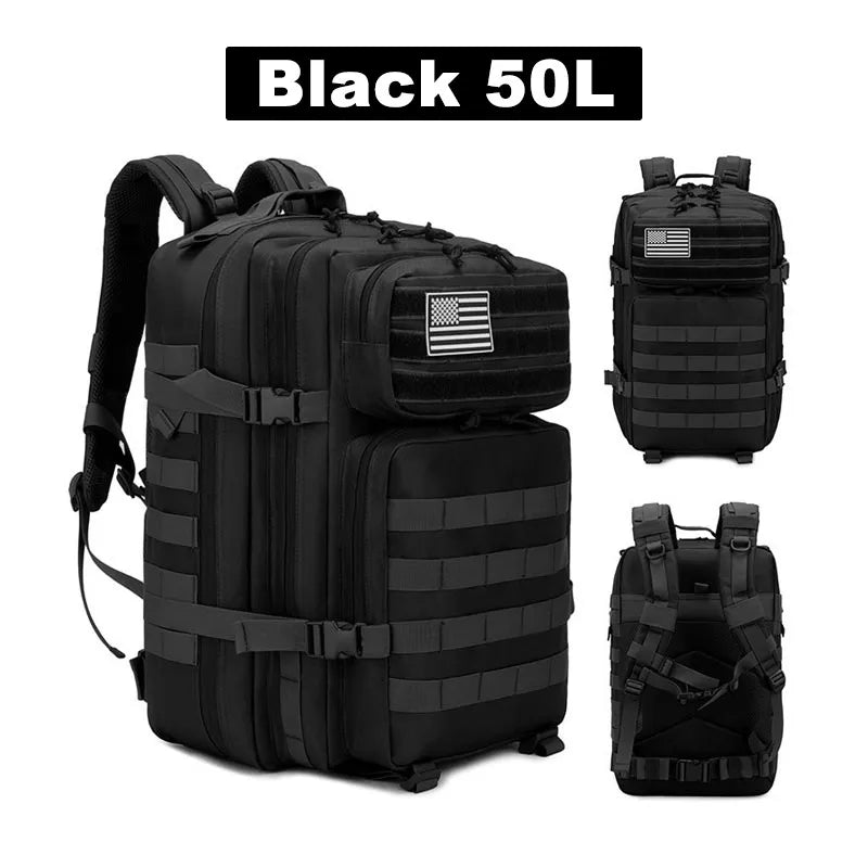 Tactical Backpack Men's Travel Large Capacity Rucksacks Men Waterproof Outdoor Sports Multi-functional Bags