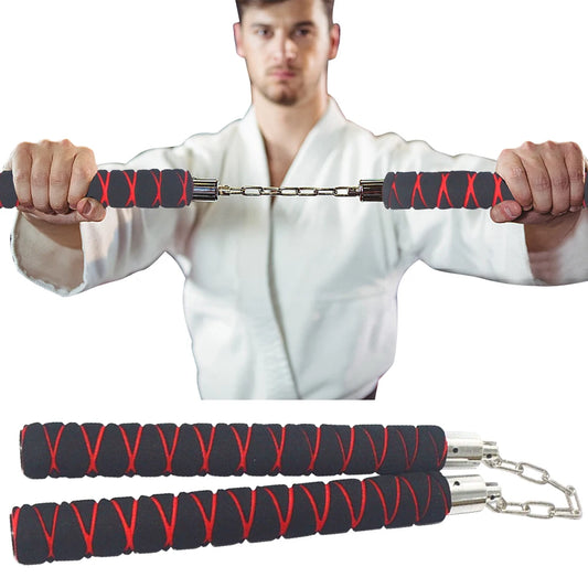 Sponge Nunchucks The Perfect Double Section Practice Stick for Martial Arts Wingchun Kung Fu of All Ages Beginner Sports Fitness