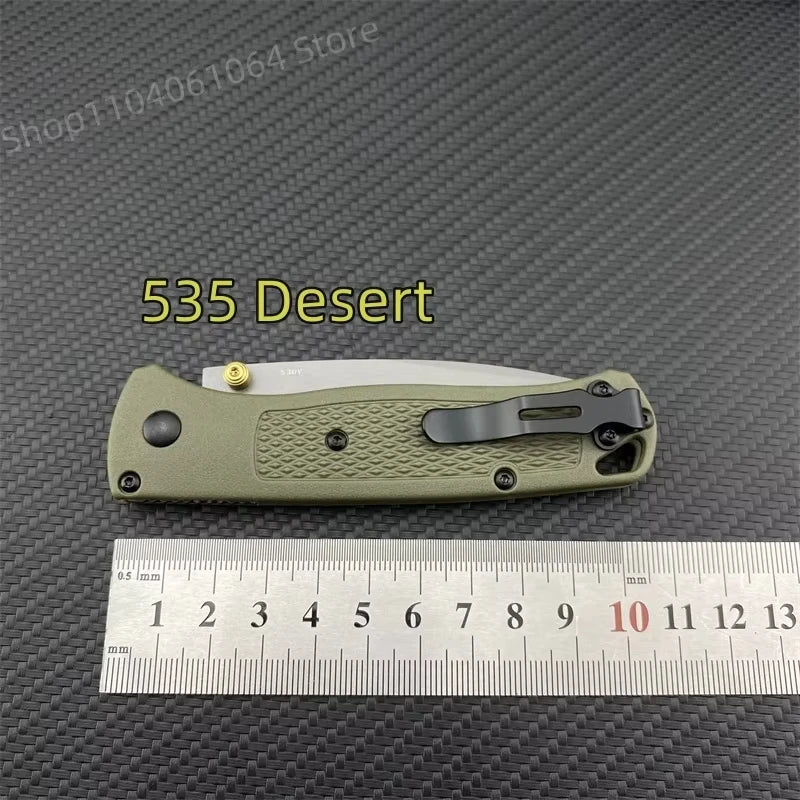 BM 535 Bugout Multi EDC Folding Knife Grivory Handle Drop Point Ultra Lightweight Outdoor Hunting Camping Fishing Pocket Tools