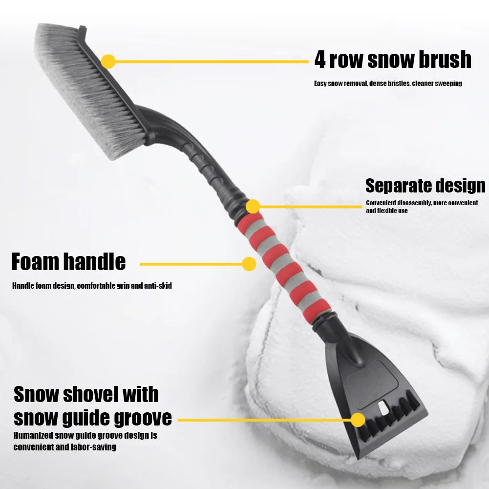 Winter Detachable Car Snow Shovel Windshield Snow Brushes Cleaning Accessories Ergonomic Car Ice Scraper