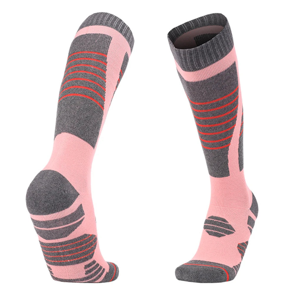 Hiking Socks Cycling Soccer Snowboard Socks Winter Warm Thickening Ski Stockings for Women Outdoor Skiing Cycling Running Hiking