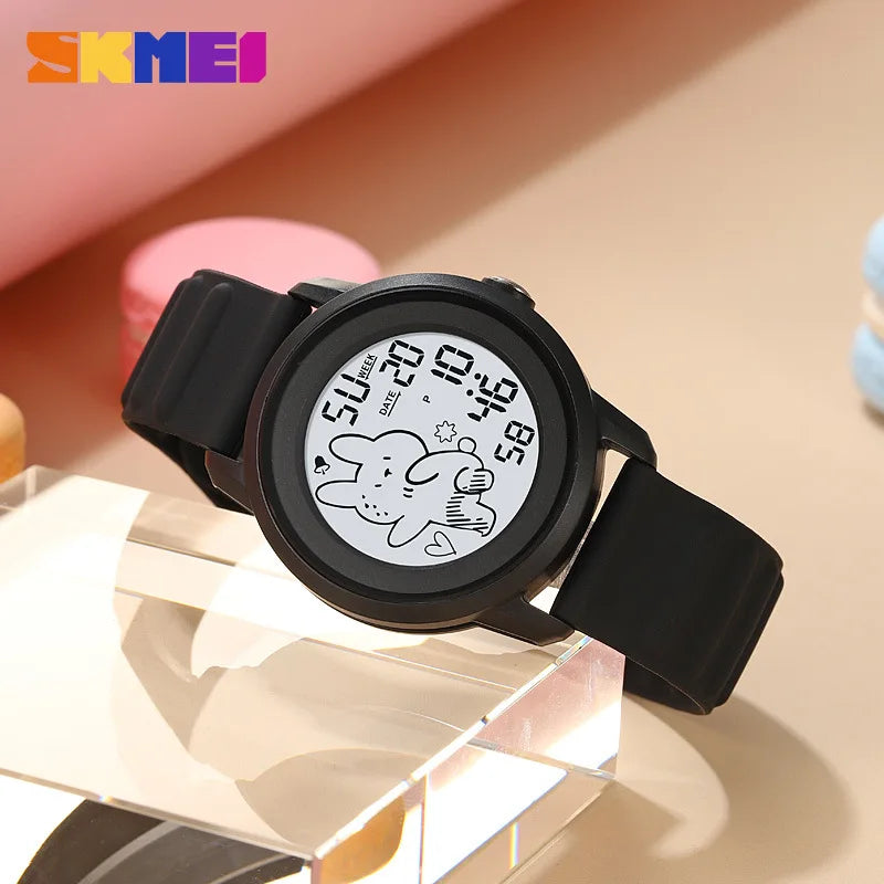 Skmei New Children's Watch Student's Electronic Watch Waterproof Luminous Multi-Function Sports Outdoor Electronic Watch