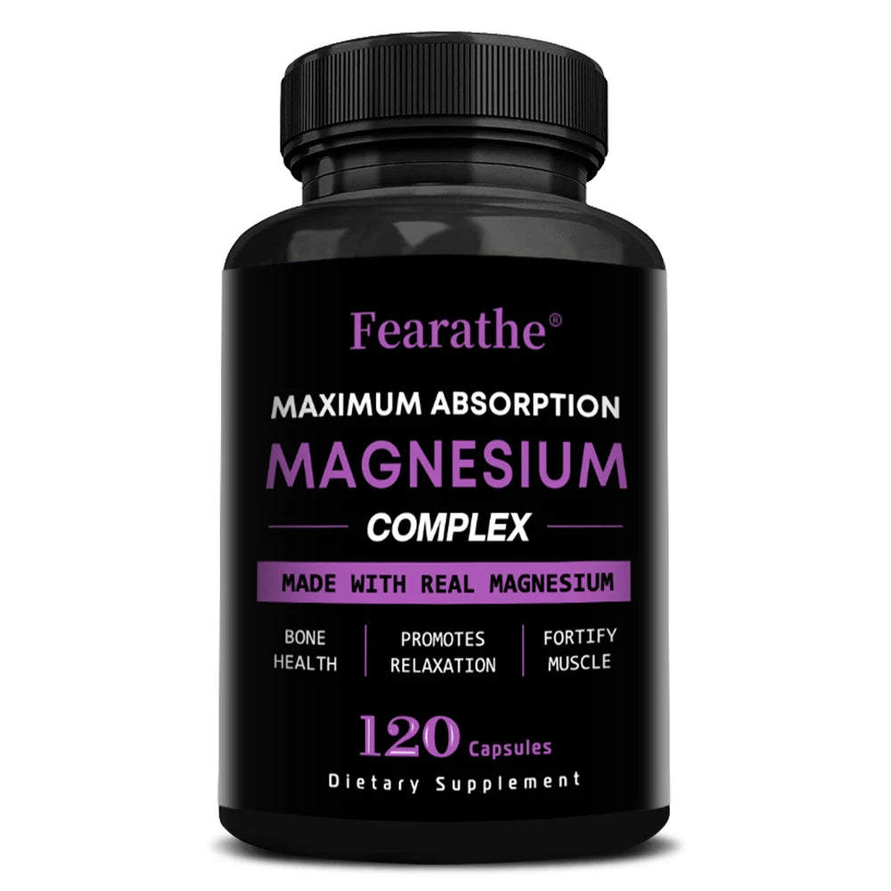 Magnesium Citrate Supplement - Improves Absorption, Supports Bone Density and Strength, Muscle, Energy and Sleep