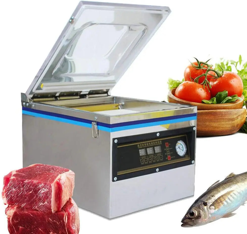 Dz-320 Desktop Vacuum Sealer, Automatic Chamber Vacuum Sealer Digital Vacuum Food Storage Sealer Stainless Steel Bag Sealer