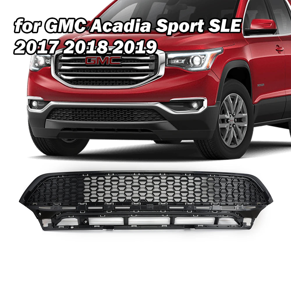 Front Bumper Lower Center Grill 23159135 for GMC Acadia Sport SLE 2017 2018 2019 ABS Replacement accessories Racing Grille