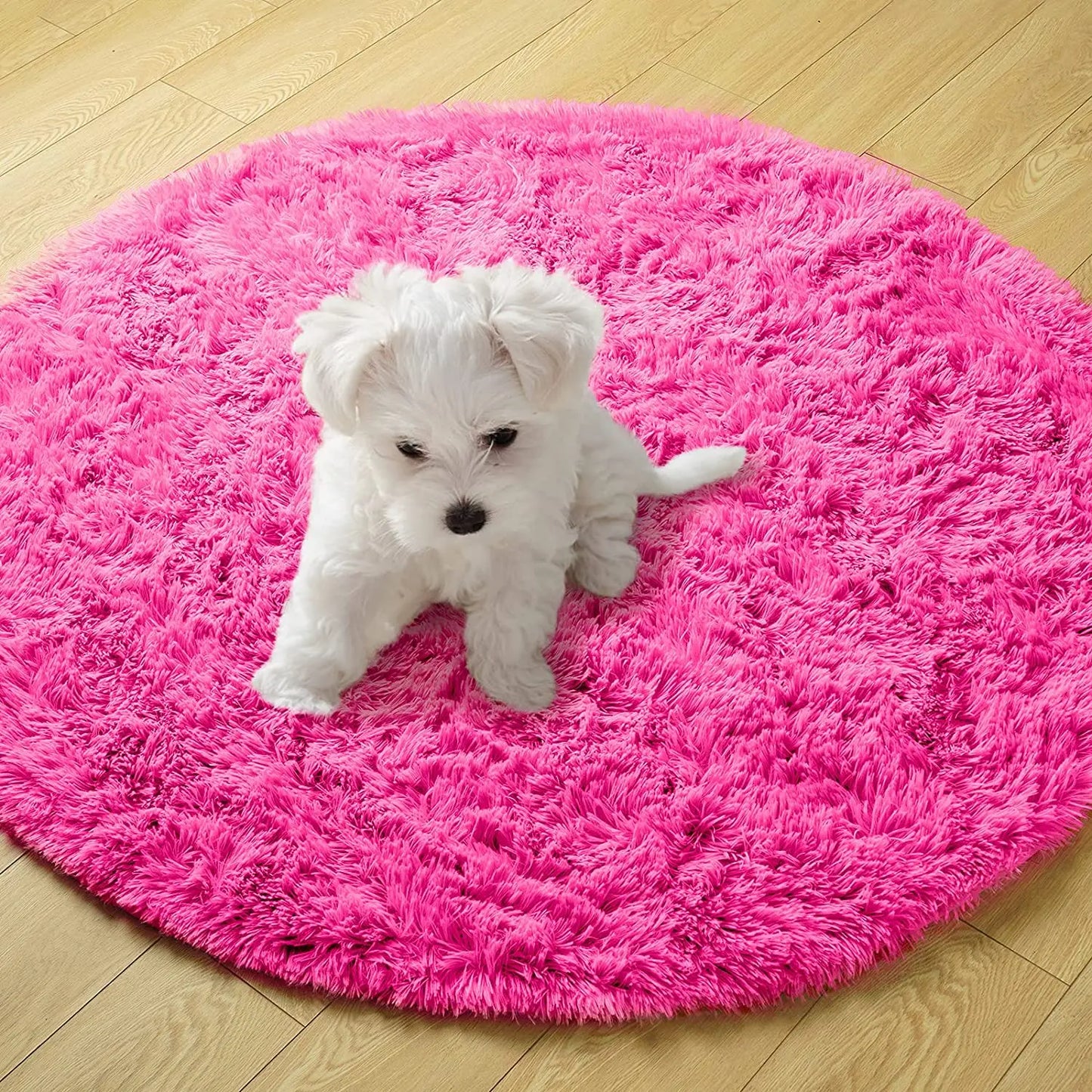 Carpet Living Room Round Thick Carpet Fluffy Large Area Mat Floor Soft Rug Bedroom Long Plush Rug Children Room Decor