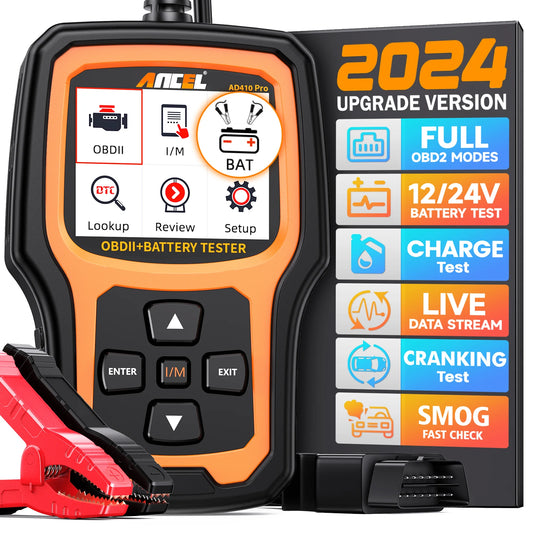 ANCEL AD410 PRO Code Reader Battery Test Check Engine With Full OBD2 Function Car Diagnostic Tools OBD2 Scanner