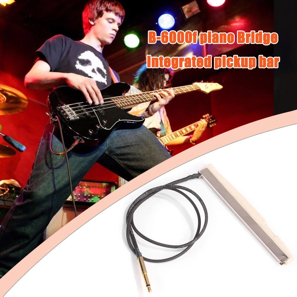 1PCS Acoustic Guitar Piezo Pickup Sticks Under Bridge Saddle Integrated Guitar Pick-Up Bars Professional Instrument Parts