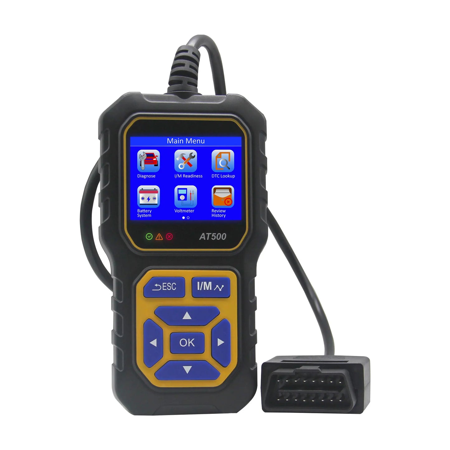 OBD2 Code Scanner Diagnostic Tool, OBDII Car Code Reader Check Engine Fault Code Scanner EOBD CAN Protocols for Cars Since 1996