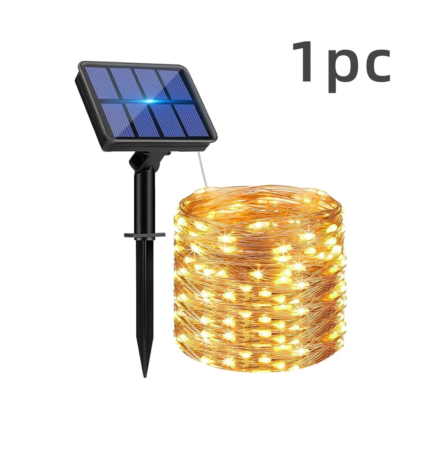 IRILUCN LED Solar Fairy Lights with 8 Modes, Waterproof Solar Lights for Outside Patio Yard Tree Wedding Christmas