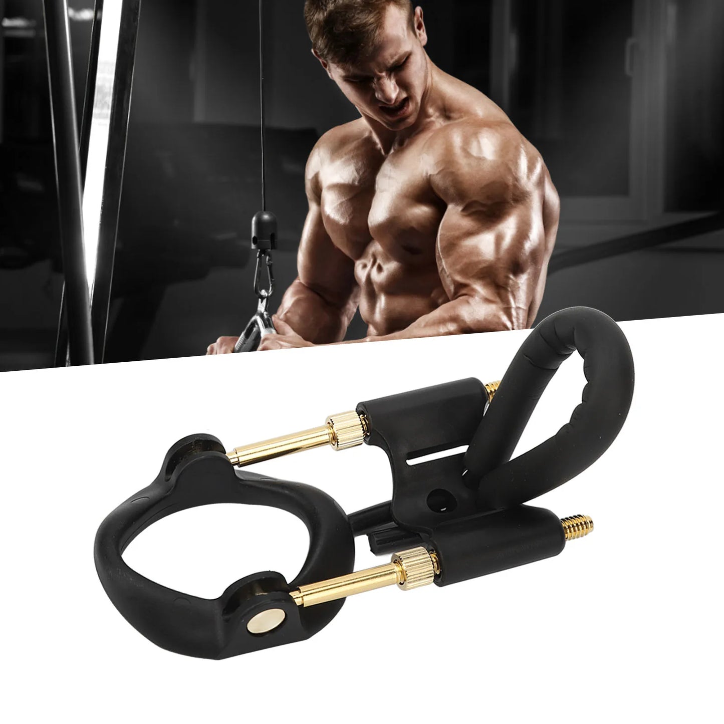 Massage Male Bracket Kit Stretching Effective Adjustable Men  Support Stretcher Black Gold Male Support Stretcher