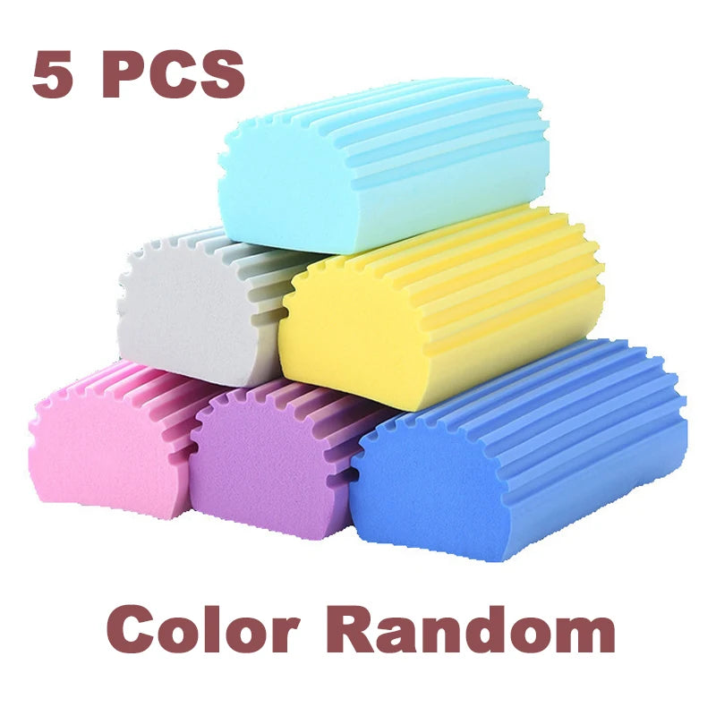 1/3/5PCS Multifunctional PVA Cleaning Sponges Clean Duster For Cleaning Blinds Glass Vents Railings Mirrors Window Damp Sponge