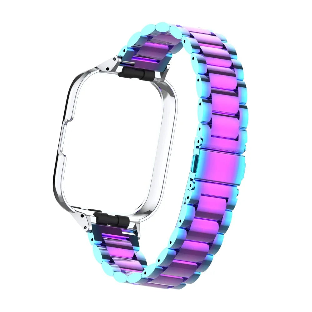 For Redmi Watch 3 Active Metal bracelet for Redmi Watch 3 Lite Band Cover Strap Xiaomi Watch 3 Magnetic loop+Case