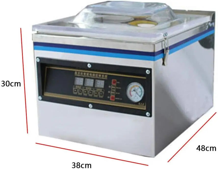 Dz-320 Desktop Vacuum Sealer, Automatic Chamber Vacuum Sealer Digital Vacuum Food Storage Sealer Stainless Steel Bag Sealer